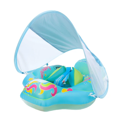 Baby Swimming Float with Canopy Safe Shaded Pool Float BabySnug
