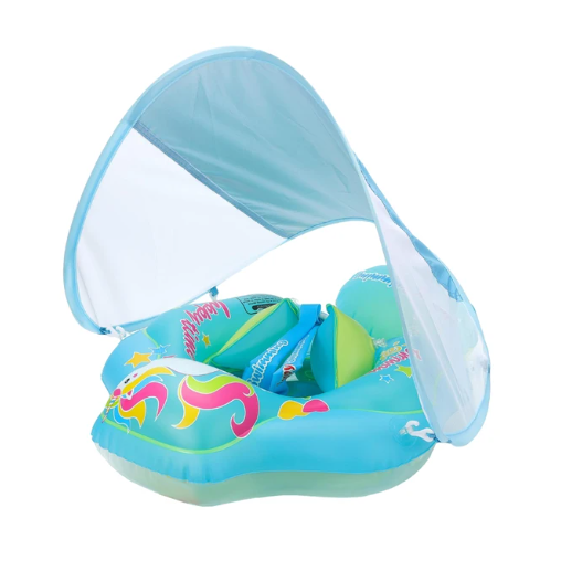 Baby swim float with shade online