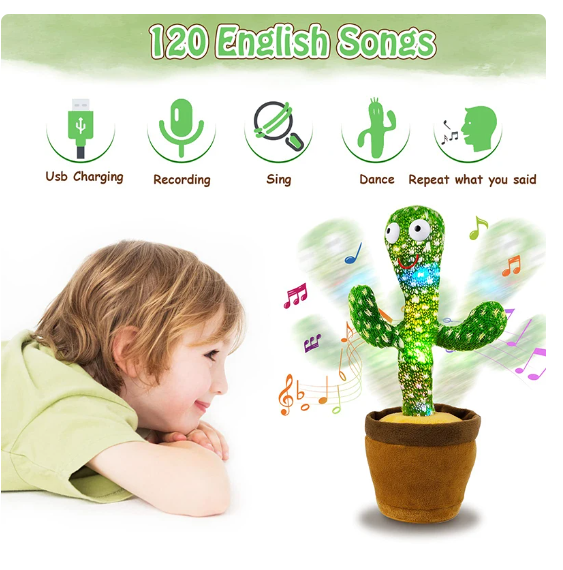 BabySnug™ Interactive Dancing & Talking Cactus Toy - BabySnug