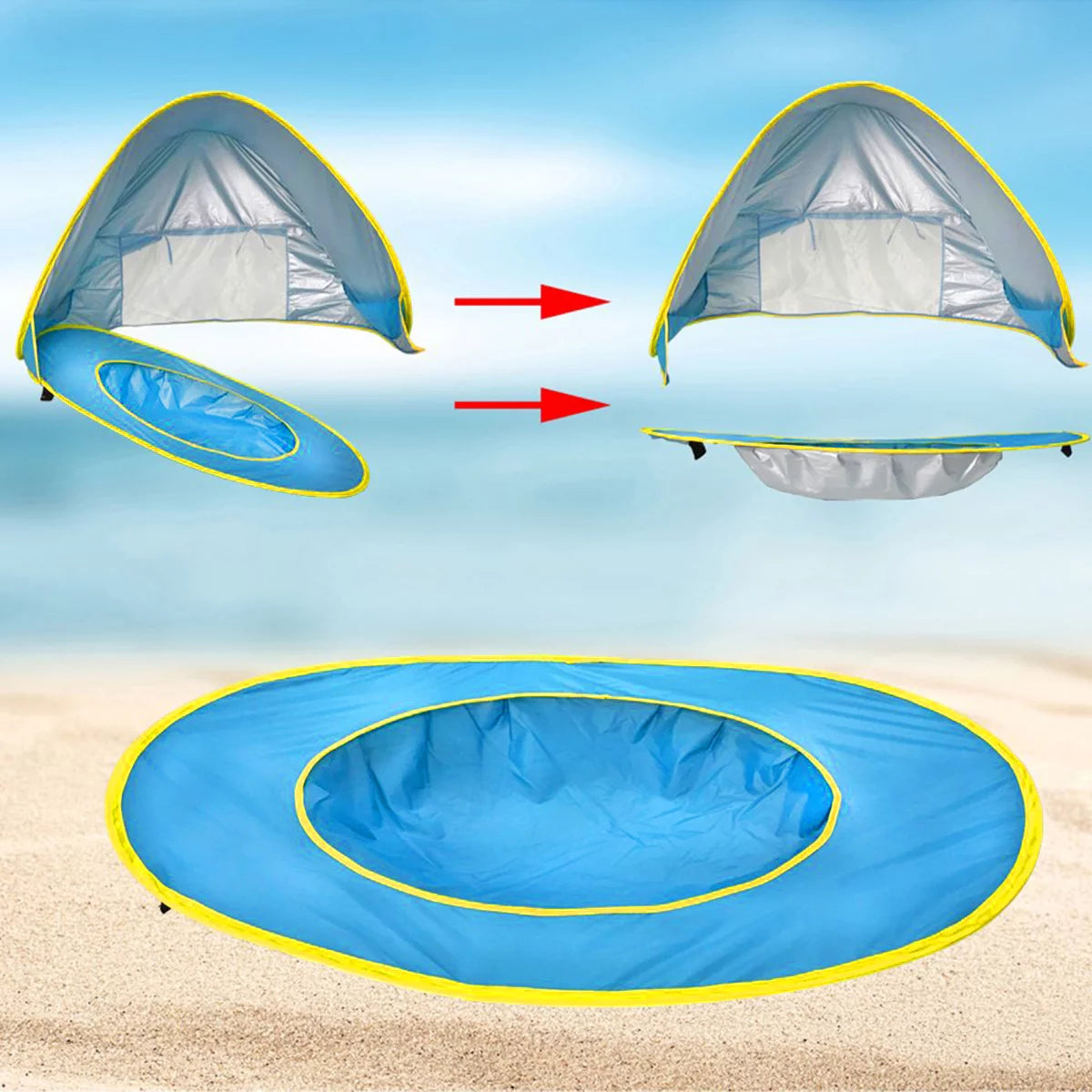 Portable Beach Tent with Shade Pool